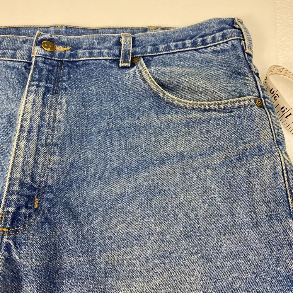 Carhartt Relaxed Fit Denim Blue Jeans size 40X32 Great Work Casual 5 Pockets